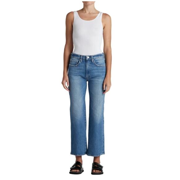 EDWIN NWT Marli High Waist Ankle Wide Leg Jeans in Bliss // 00 (24) - Picture 1 of 13